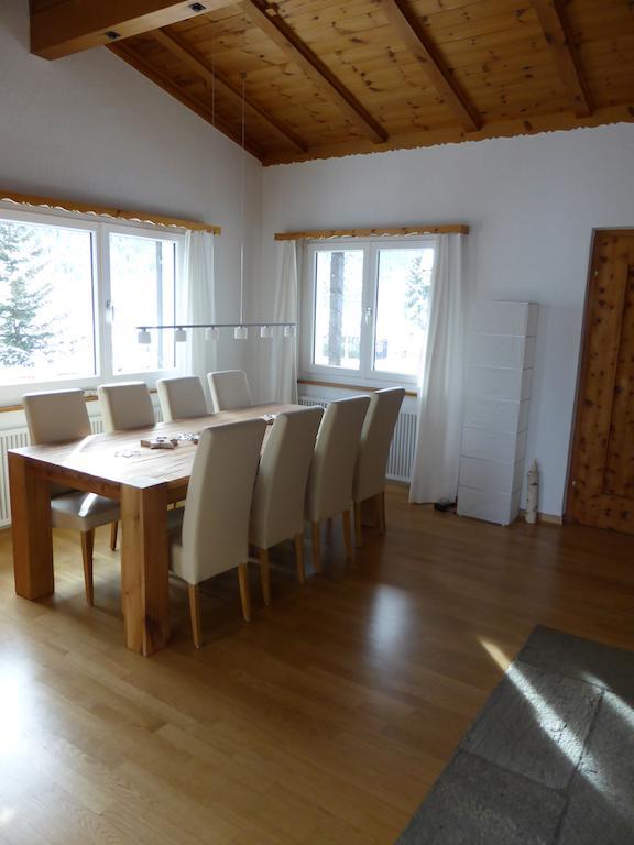 Chalet Crestannes Appartement Davos Kamer foto