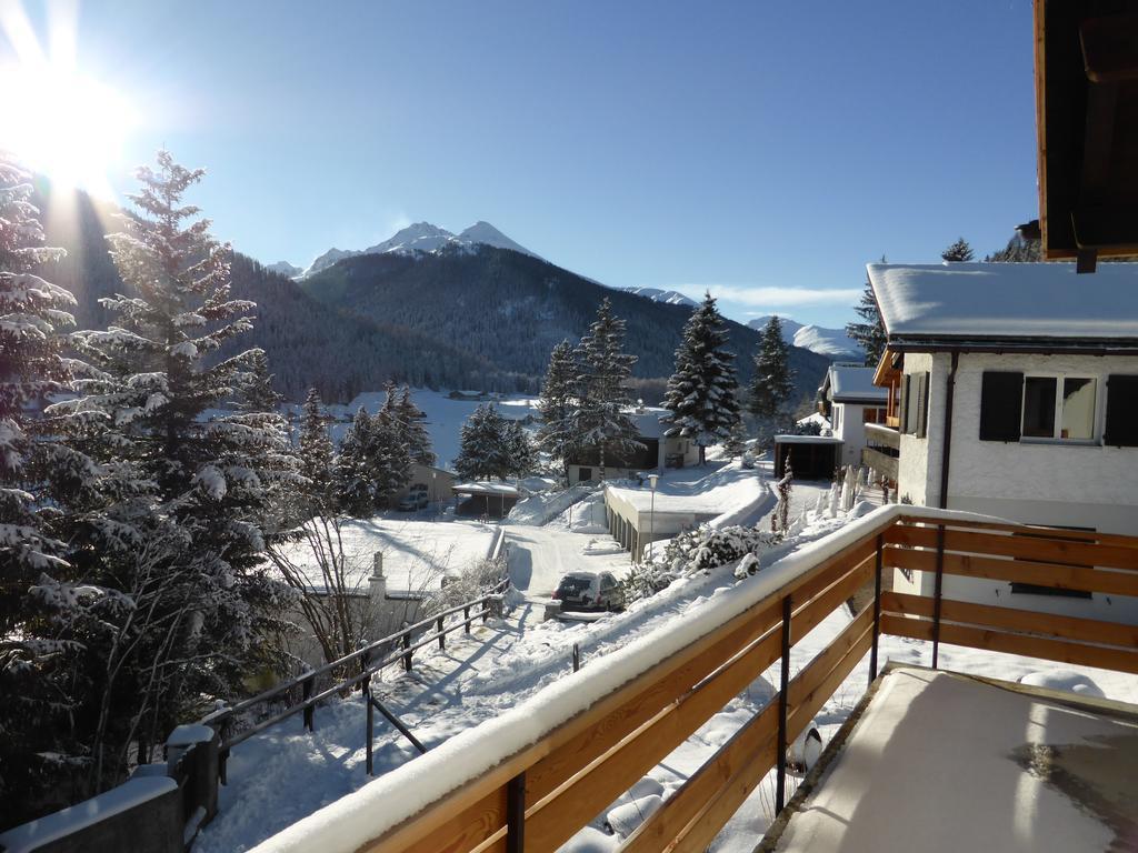 Chalet Crestannes Appartement Davos Kamer foto