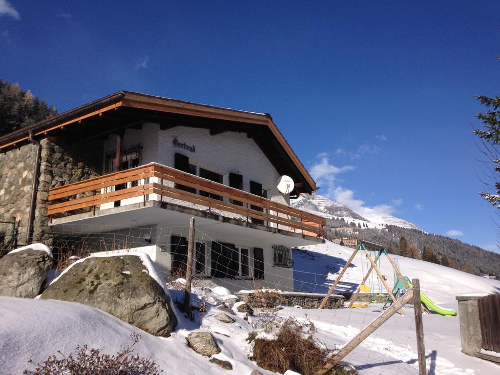 Chalet Crestannes Appartement Davos Kamer foto